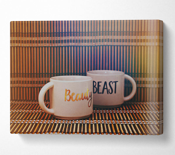  A Canvas Print of Golden Beauty And Beast Canvas Print