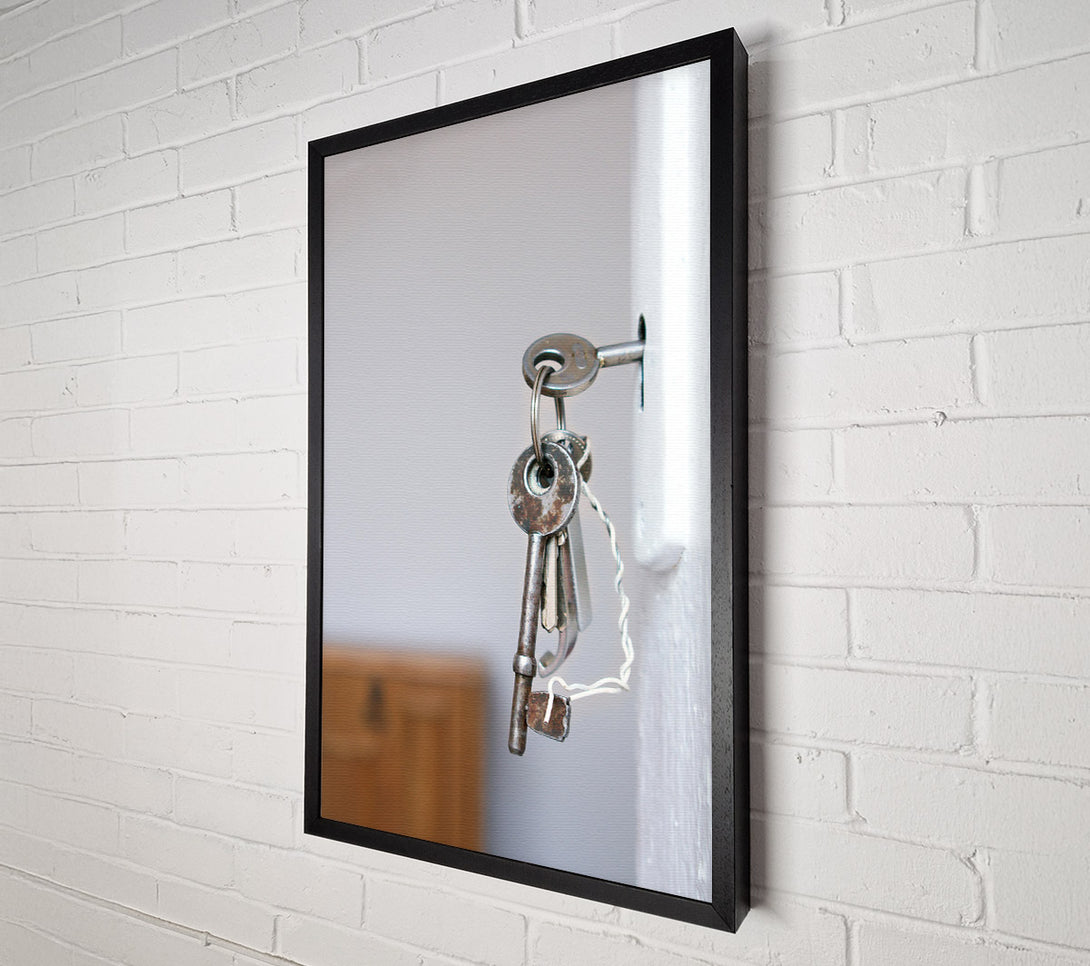  A Canvas Print of Rustic Keyhole Rust Canvas Print