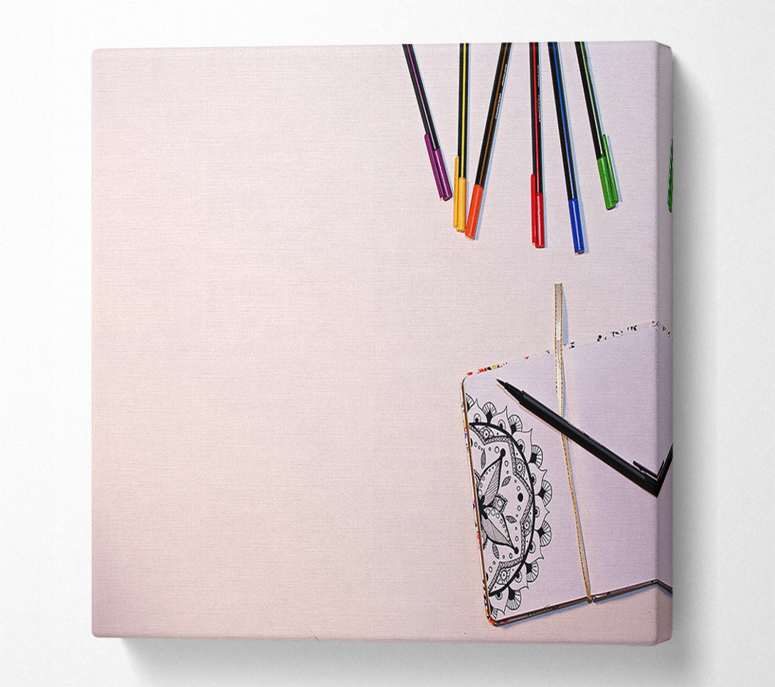  A Canvas Print of White Background Art Canvas Print