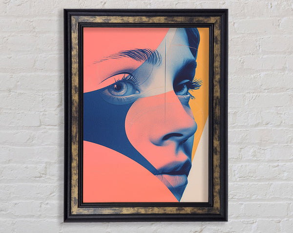 Looking Away Framed Print