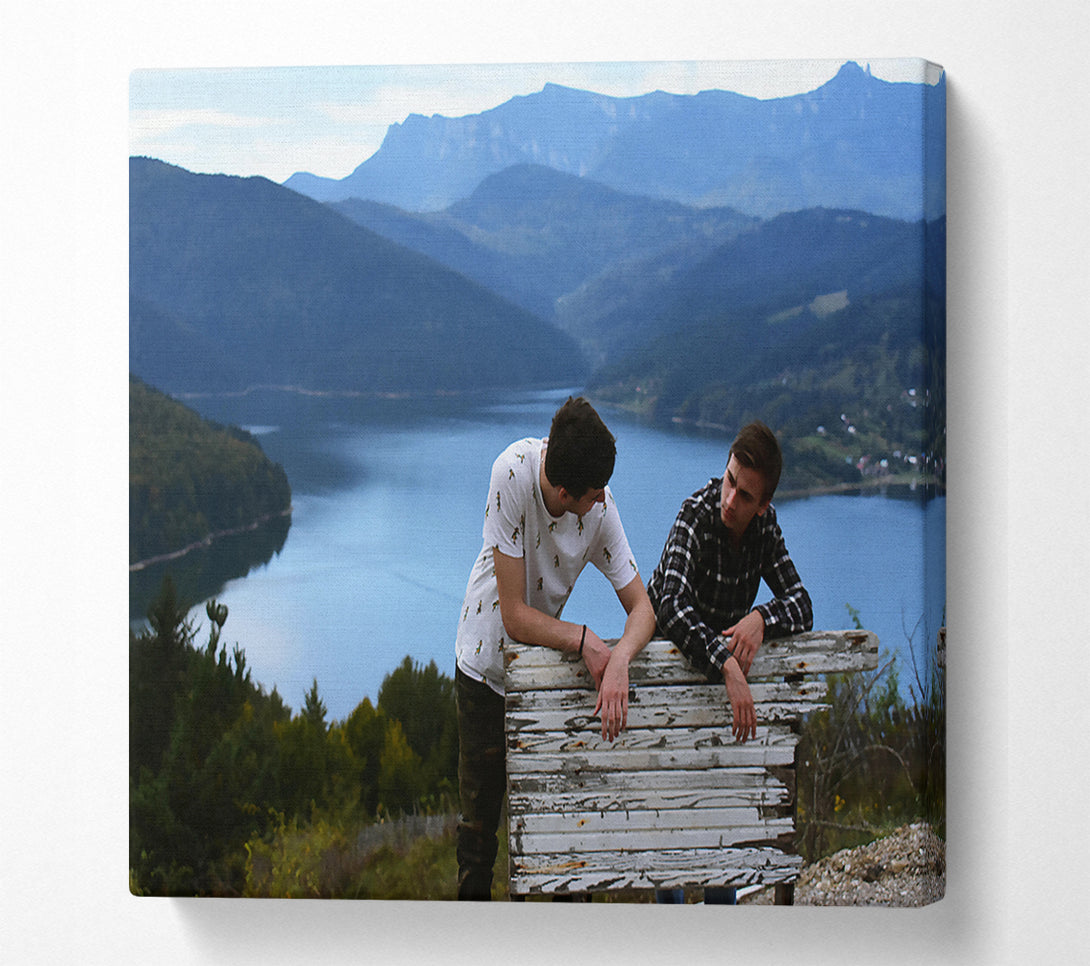  A Canvas Print of Blue Mountain Conversation Canvas Wall Art