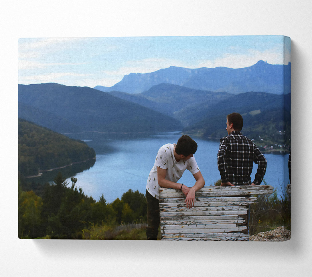  A Canvas Print of Blue Mountain Reflections Canvas Wall Art