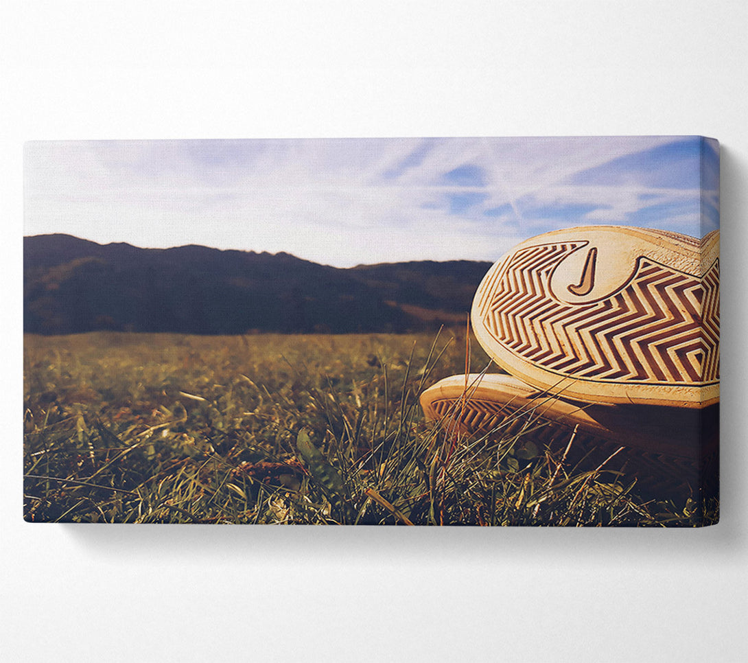  A Canvas Print of Golden Grass Sole Canvas Print