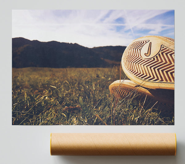 Golden Grass Sole Giclee Print