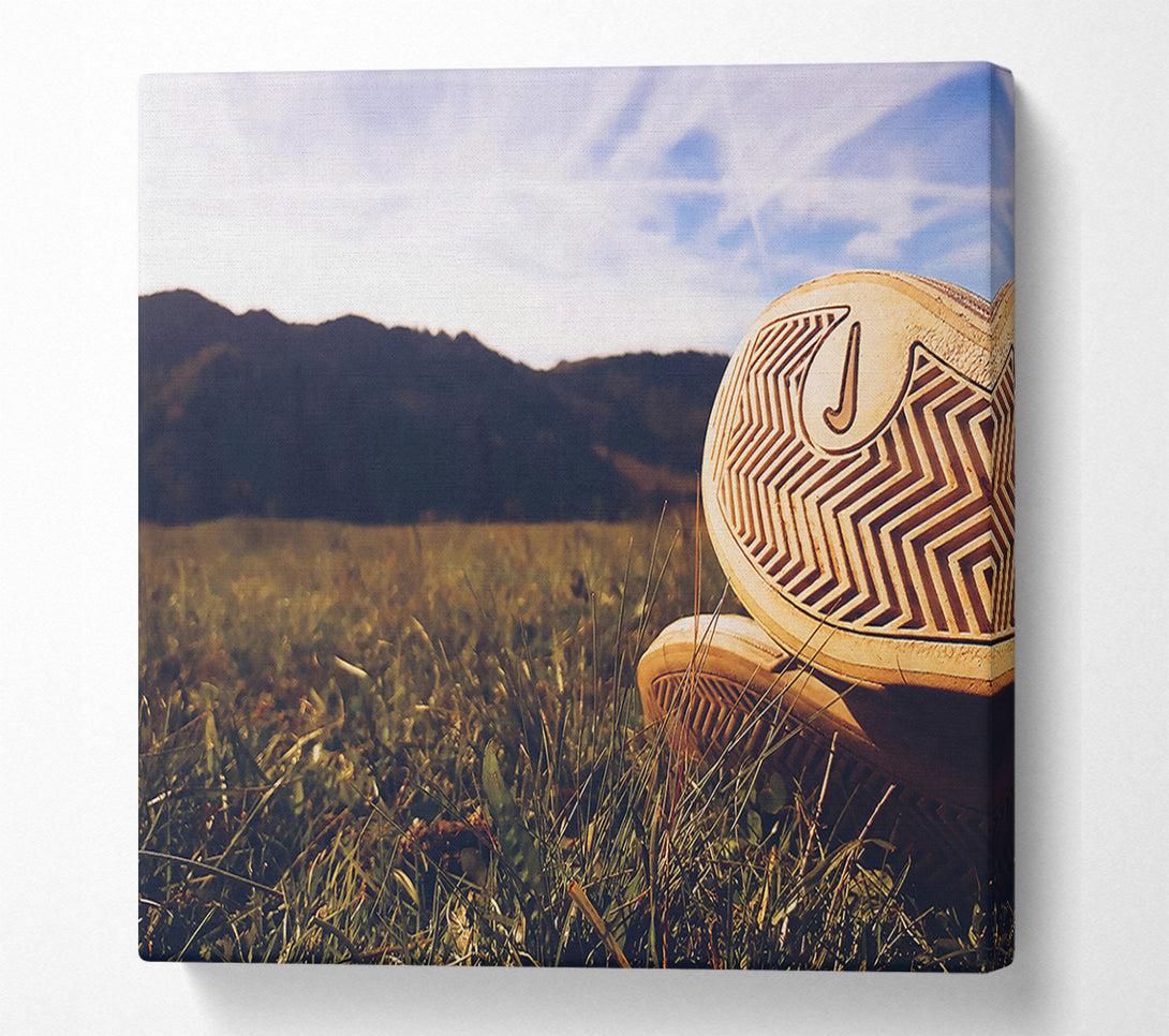  A Canvas Print of Golden Grass Sole Canvas Print