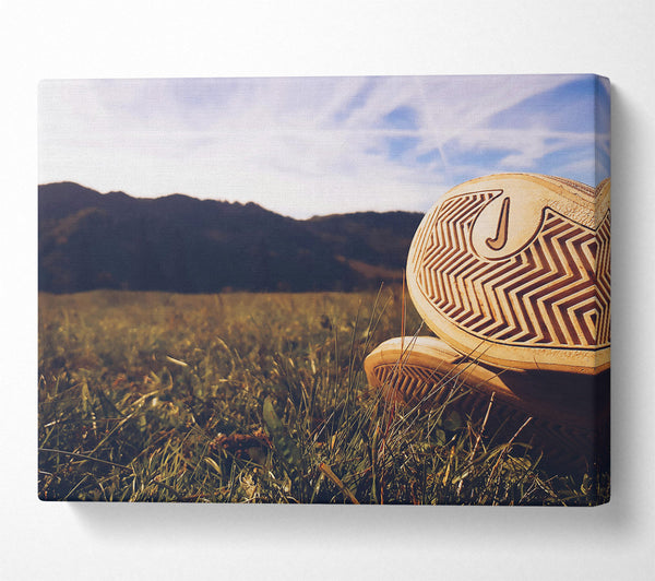  A Canvas Print of Golden Grass Sole Canvas Print