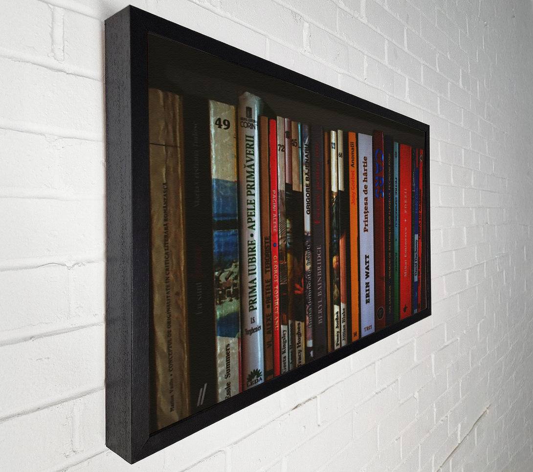  A Canvas Print of Red Rows Of Stories Canvas Print