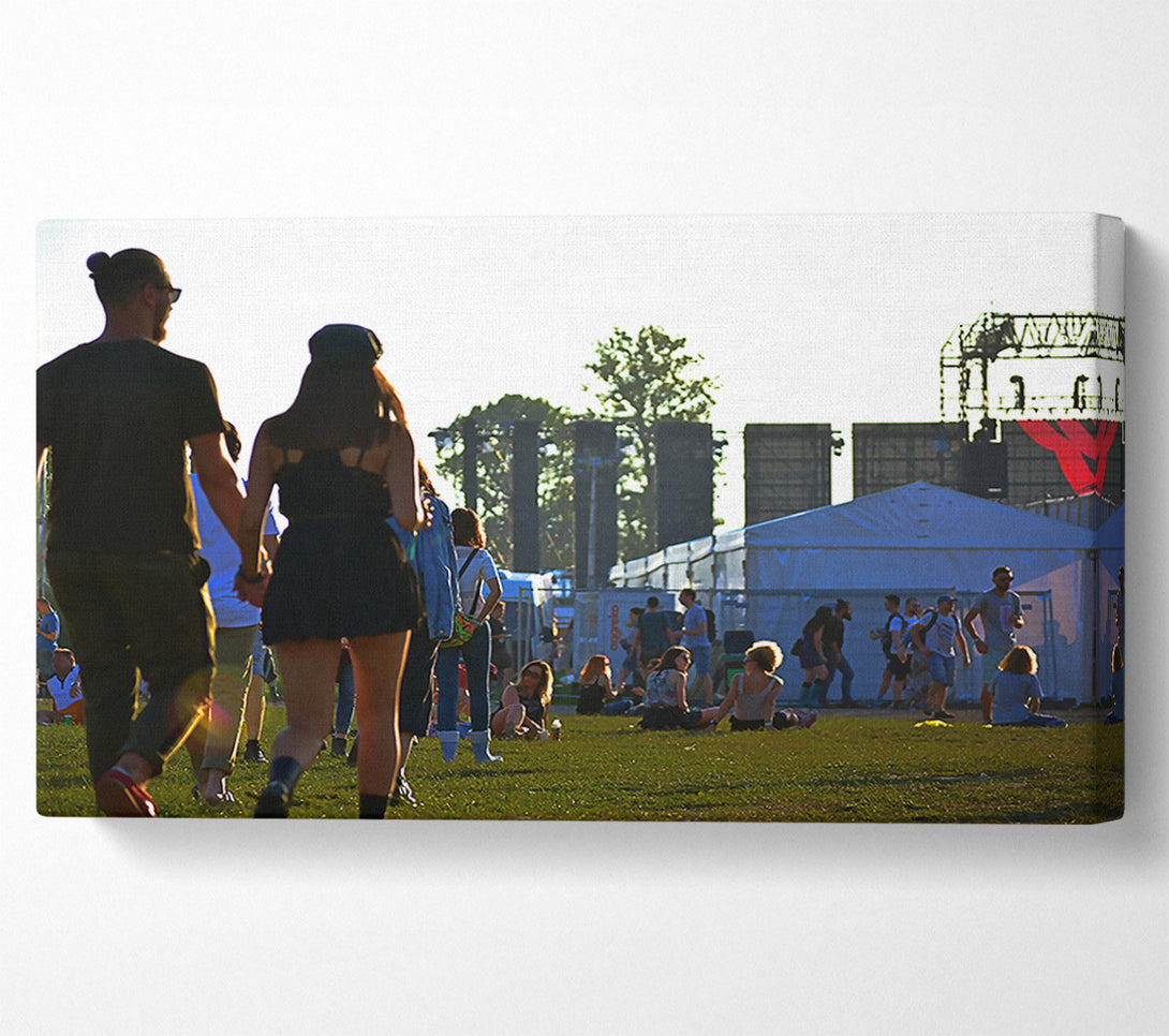  A Canvas Print of Green Festival Love Canvas Print