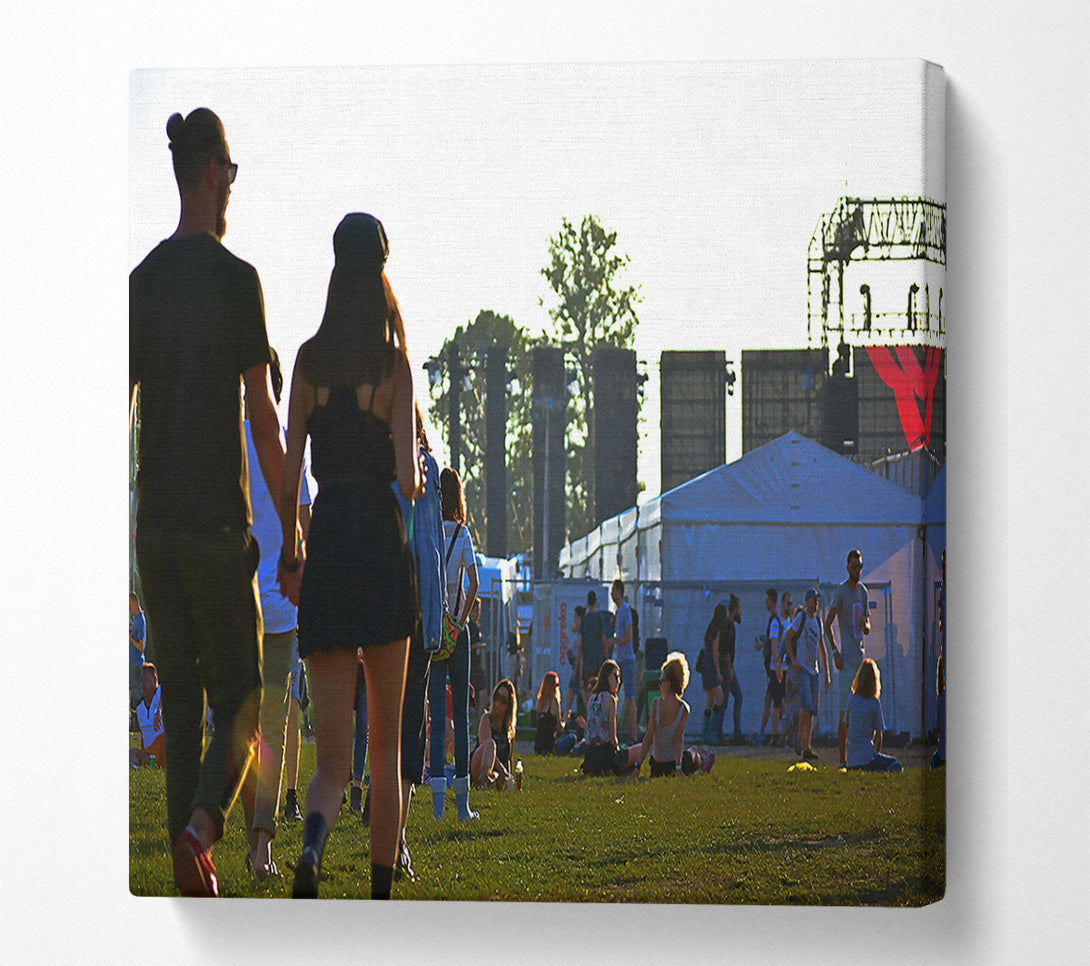  A Canvas Print of Green Festival Love Canvas Print
