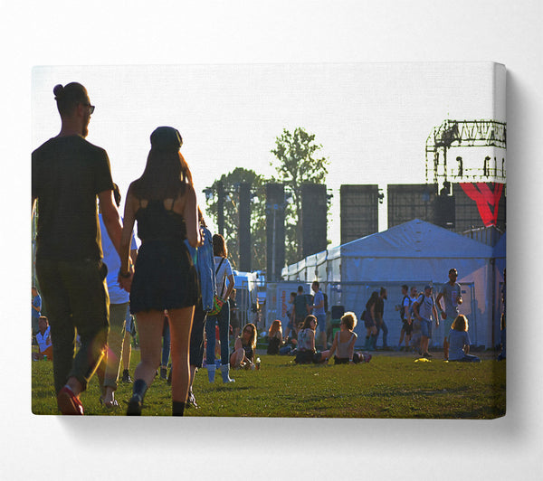  A Canvas Print of Green Festival Love Canvas Print