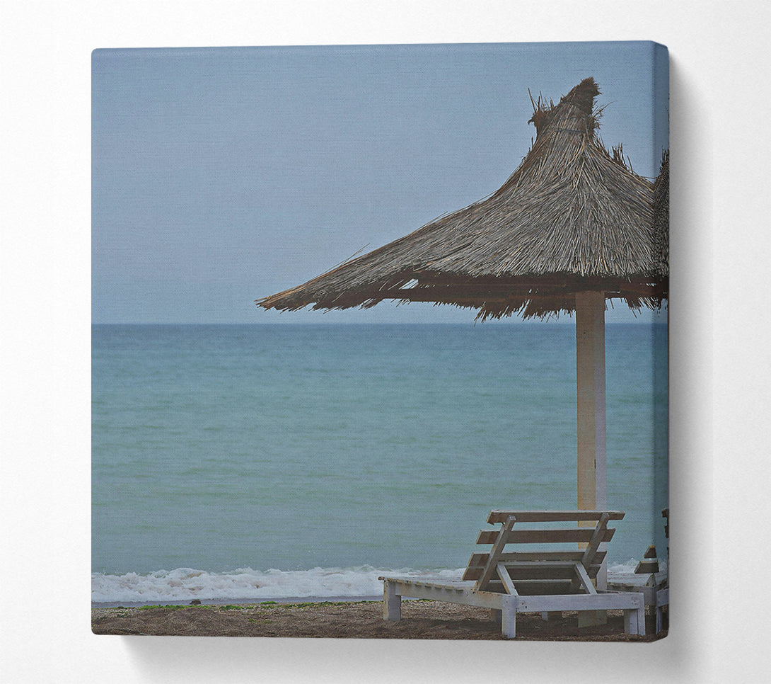  A Canvas Print of Blue Ocean Retreat Canvas Print