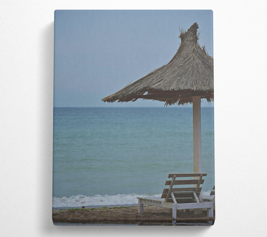  A Canvas Print of Blue Ocean Retreat Canvas Print
