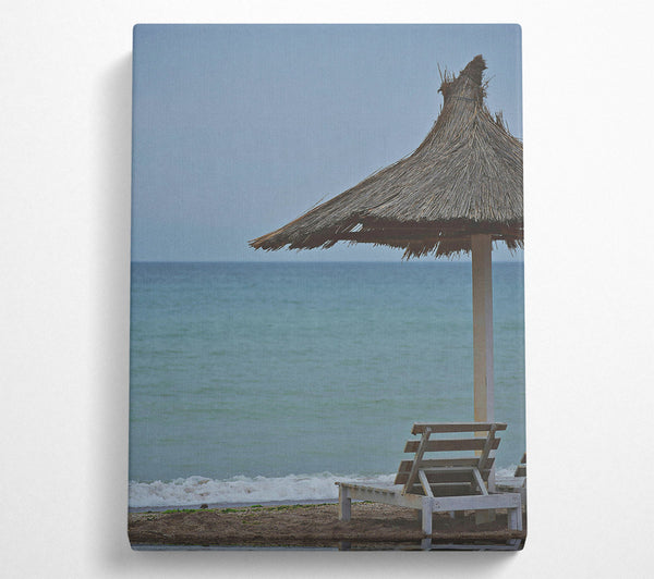  A Canvas Print of Blue Ocean Retreat Canvas Print