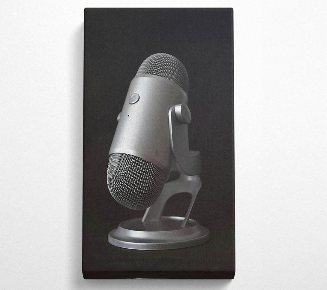  A Canvas Print of Silver Microphone Ready Canvas Print