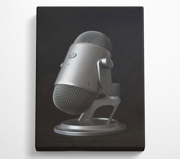  A Canvas Print of Silver Microphone Ready Canvas Print