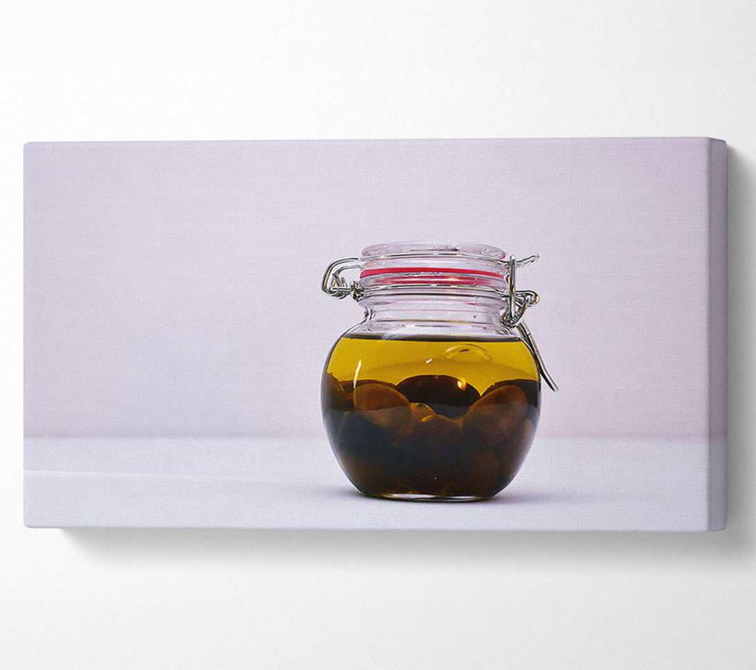  A Canvas Print of Golden Olive Embrace Canvas Art