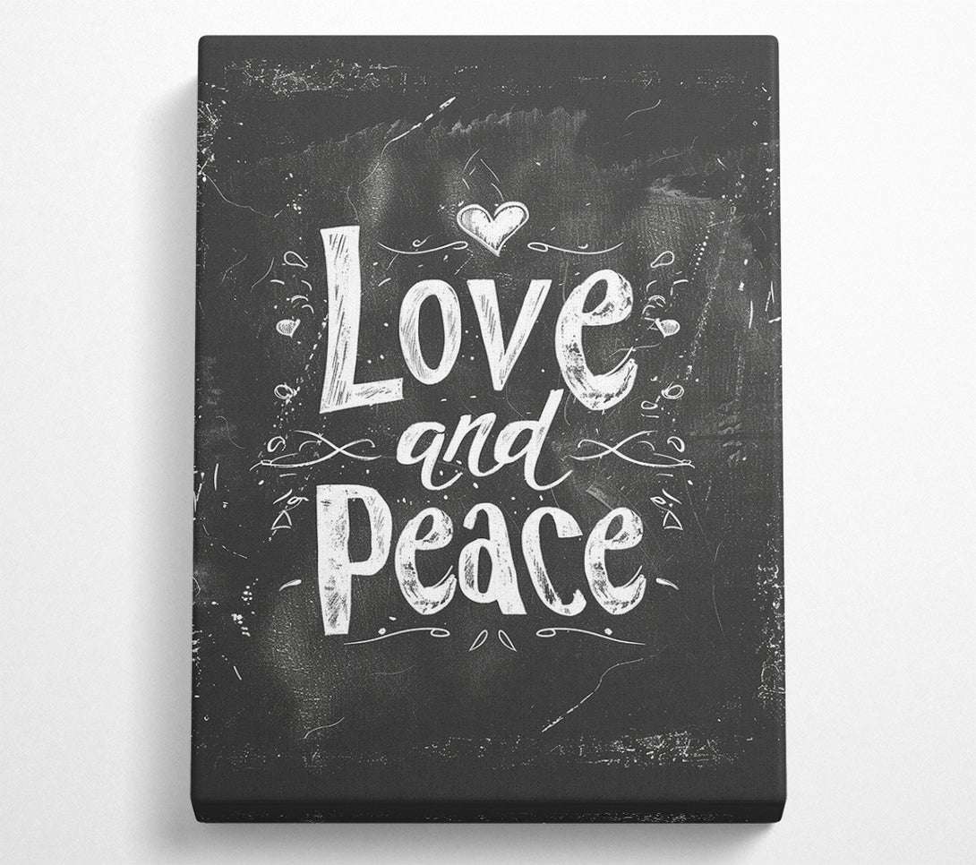  A Canvas Print of Love And Peace Canvas Print