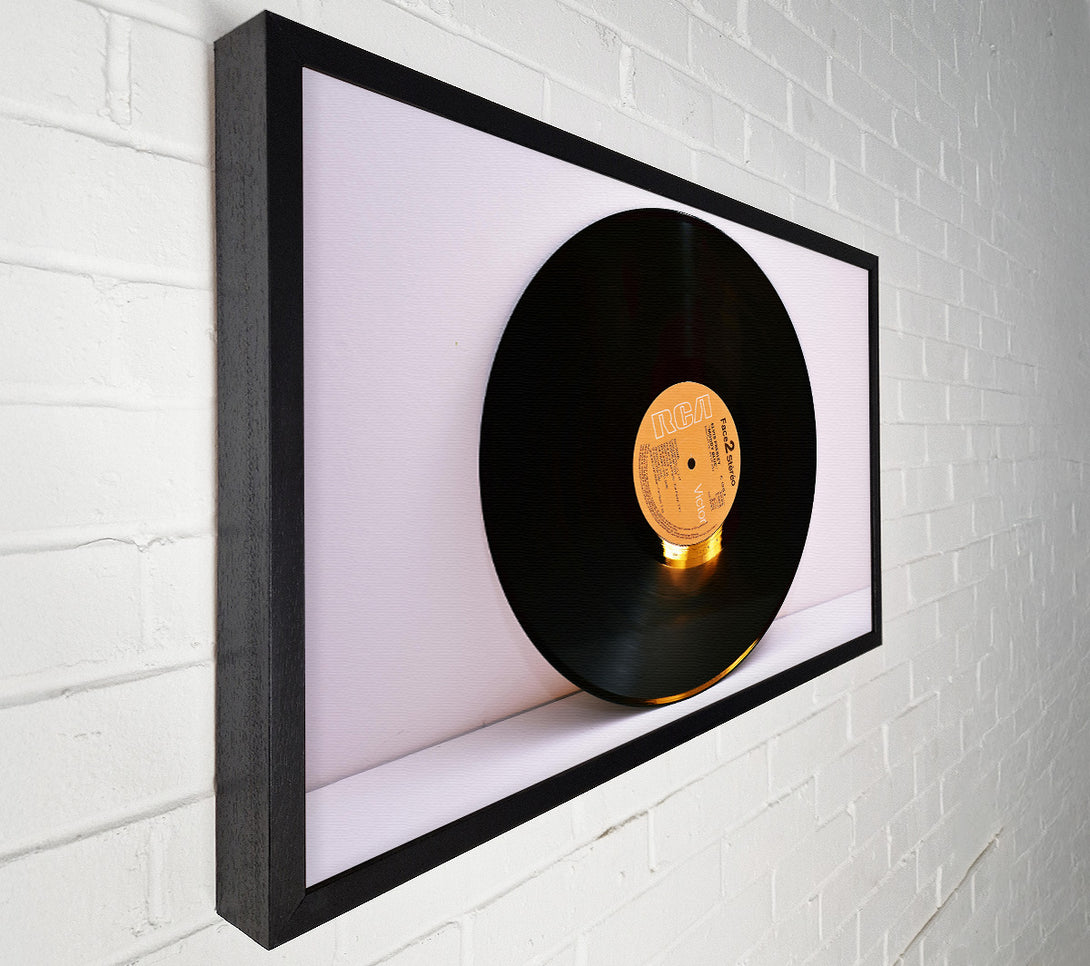  A Canvas Print of Golden Vinyl Spin Canvas Wall Art