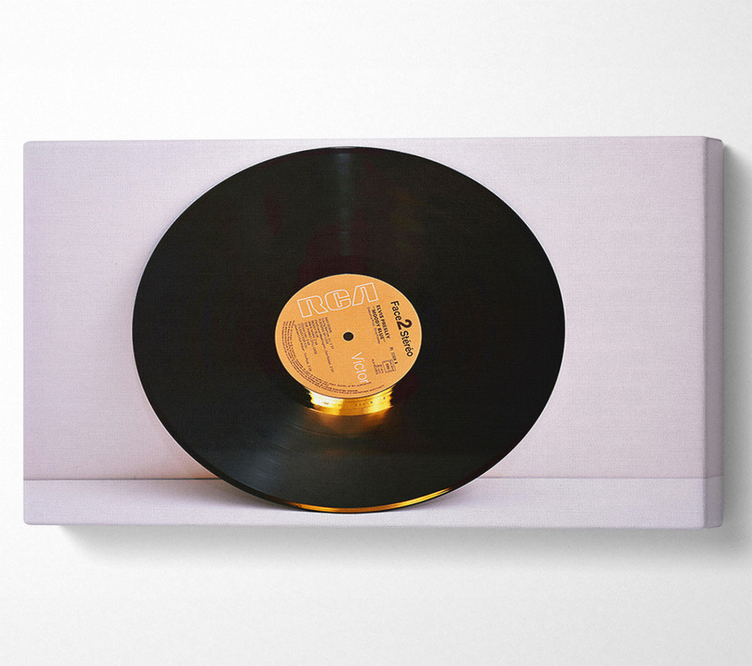  A Canvas Print of Golden Vinyl Spin Canvas Wall Art