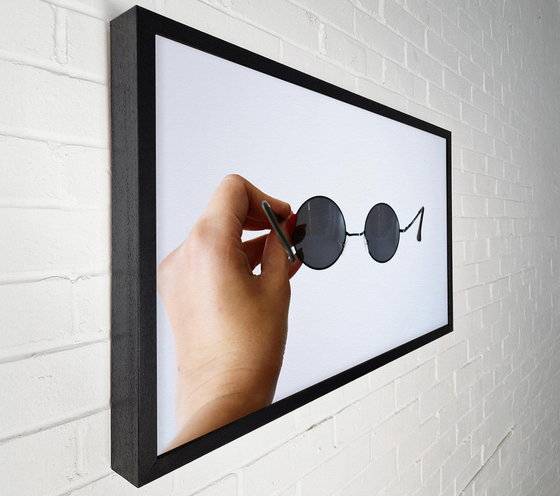  A Canvas Print of Black Circle Shades Canvas Art