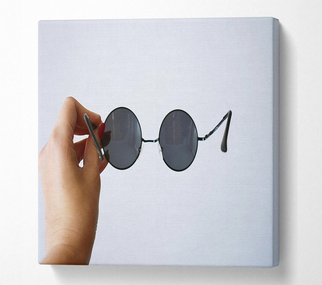  A Canvas Print of Black Circle Shades Canvas Art