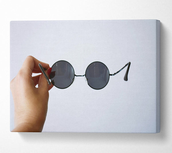  A Canvas Print of Black Circle Shades Canvas Art