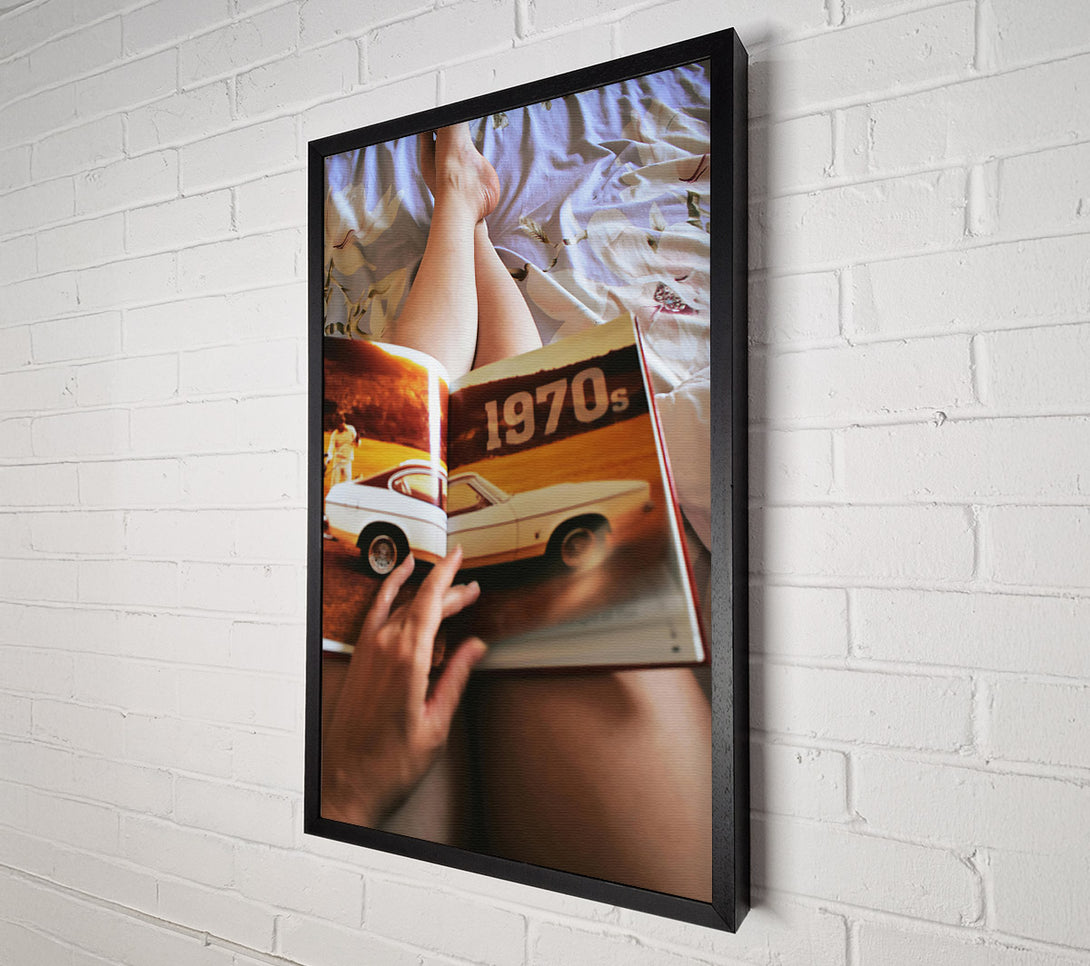  A Canvas Print of Golden 1970S Nostalgia Canvas Wall Art