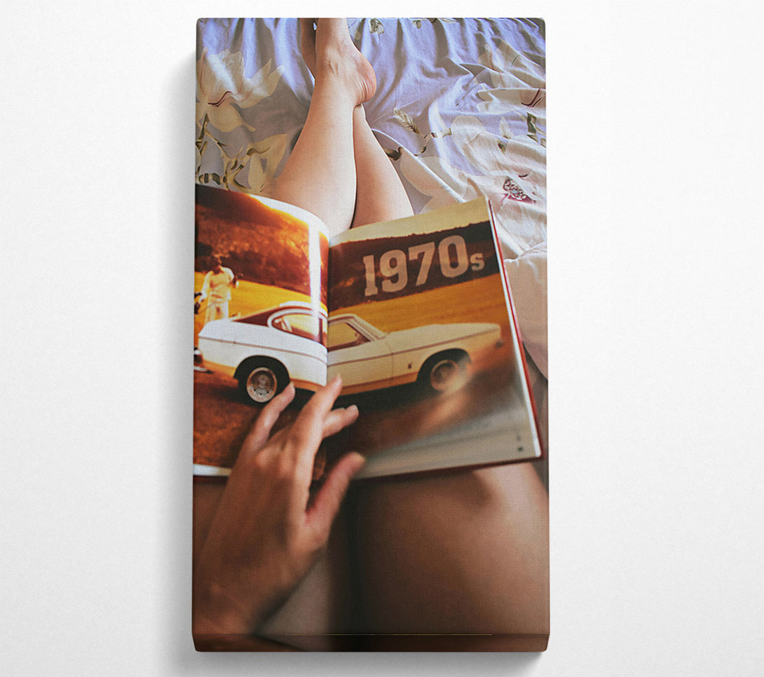  A Canvas Print of Golden 1970S Nostalgia Canvas Wall Art
