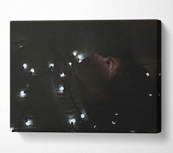  A Canvas Print of White Lights & Dark Dreams Canvas Print