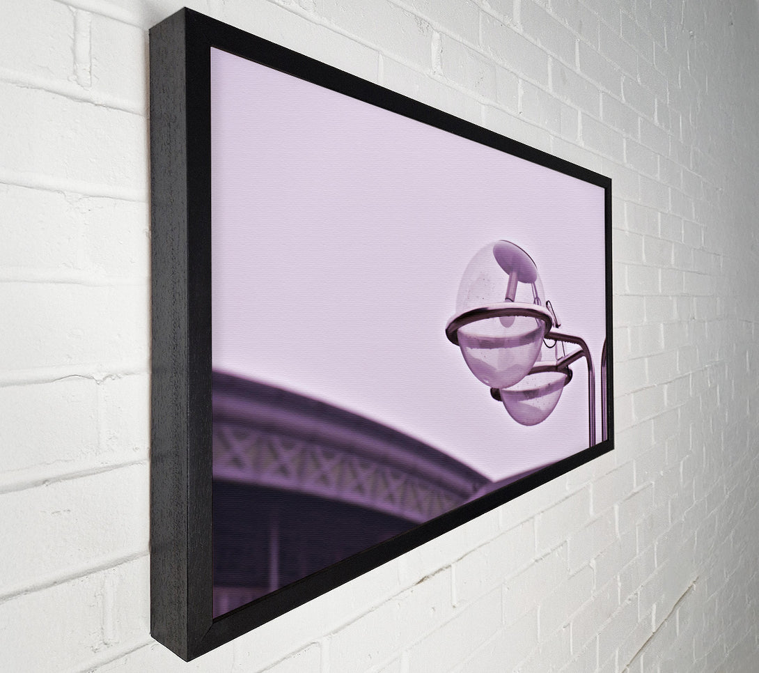  A Canvas Print of Lavender Streetlight Gloom Canvas Art