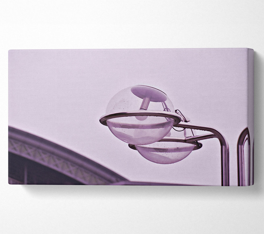  A Canvas Print of Lavender Streetlight Gloom Canvas Art