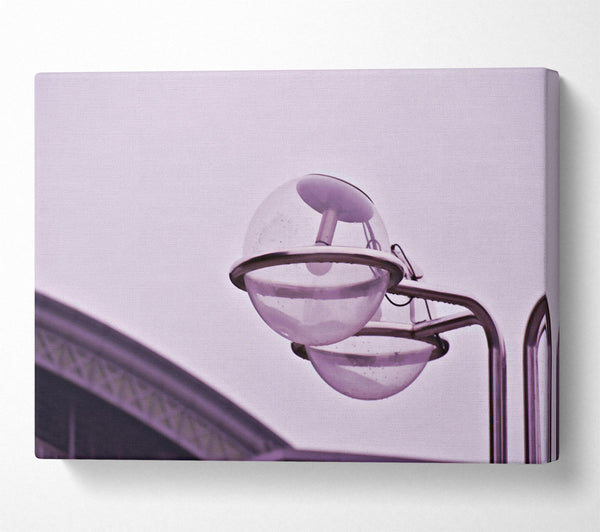  A Canvas Print of Lavender Streetlight Gloom Canvas Art