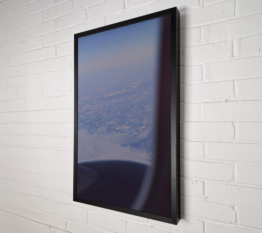  A Canvas Print of Blue Sky Mountains Canvas Print