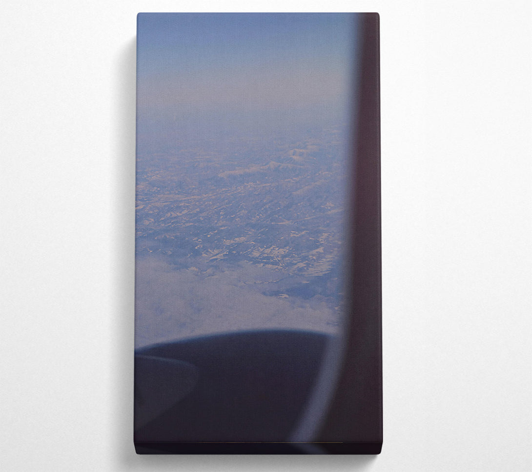  A Canvas Print of Blue Sky Mountains Canvas Print