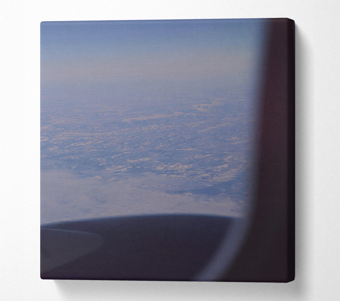  A Canvas Print of Blue Sky Mountains Canvas Print