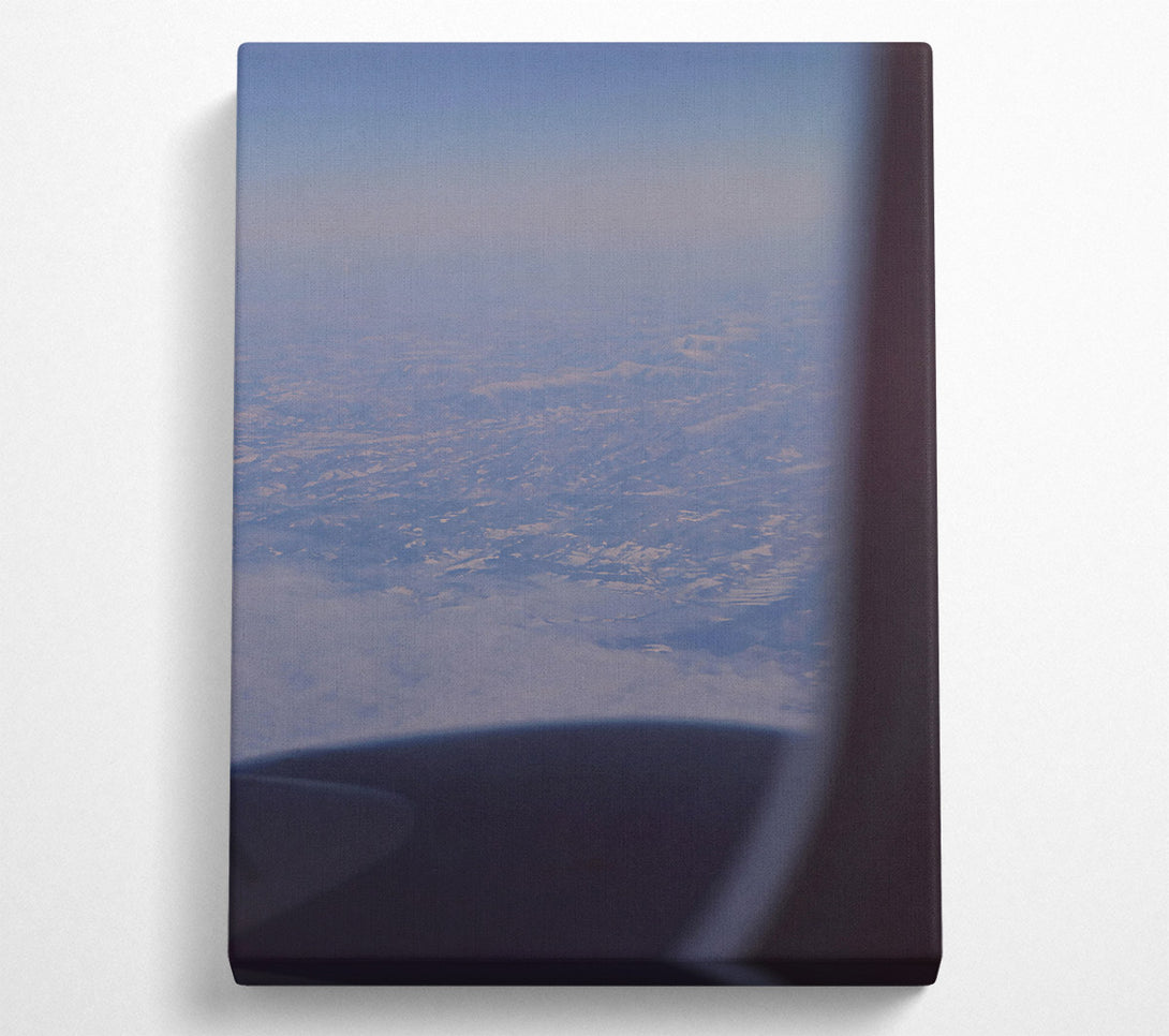  A Canvas Print of Blue Sky Mountains Canvas Print