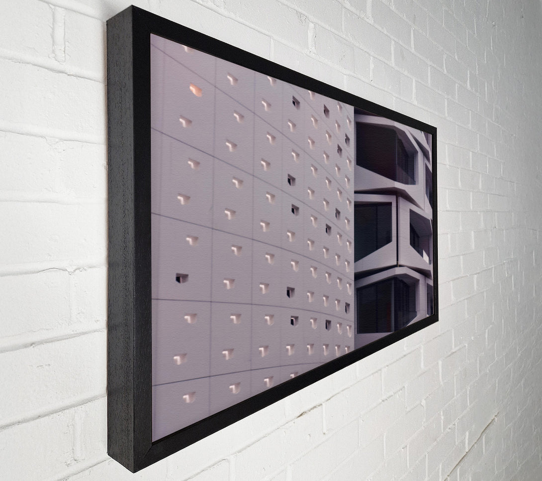  A Canvas Print of Pale Grey Facade Canvas Wall Art