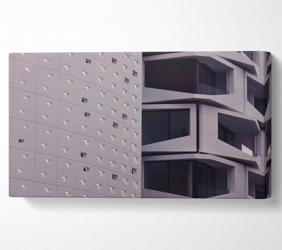  A Canvas Print of Pale Grey Facade Canvas Wall Art