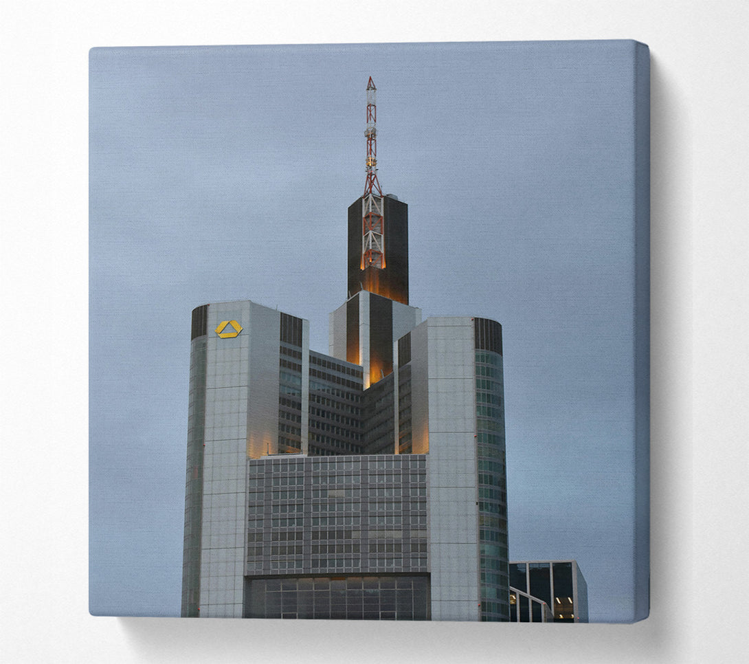  A Canvas Print of Silver Skyscraper Dreams Canvas Print