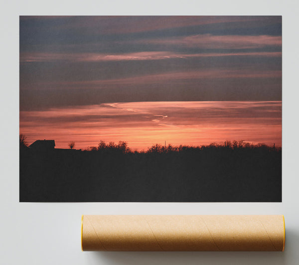 Crimson Sky Hues Print
