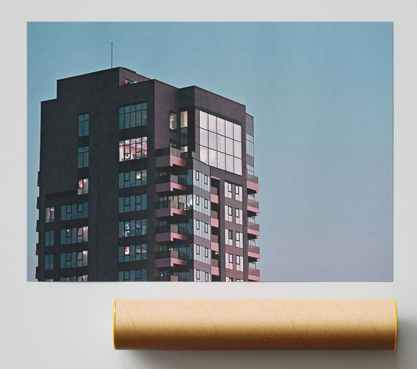 Skyline At Dusk Print