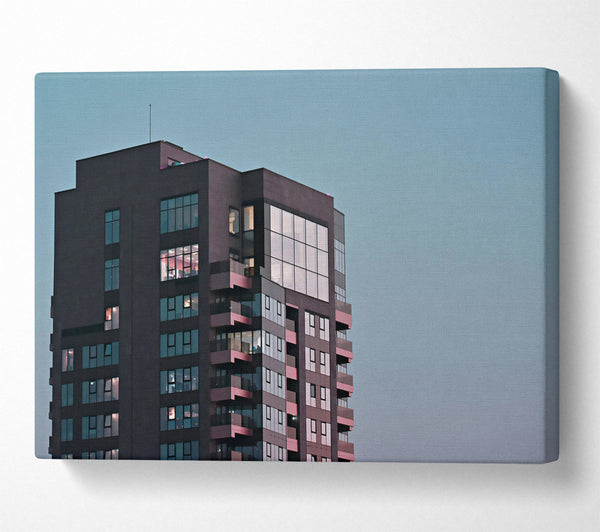  A Canvas Print of Skyline At Dusk Canvas Art