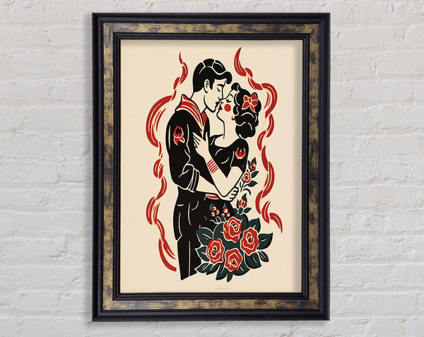 Lovers Of Dance Framed Print
