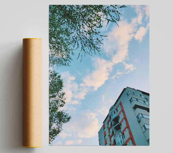 Blue Sky Building Dreams Print