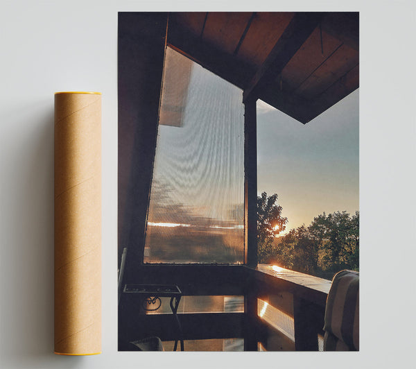 Golden Sunset View Giclee Print