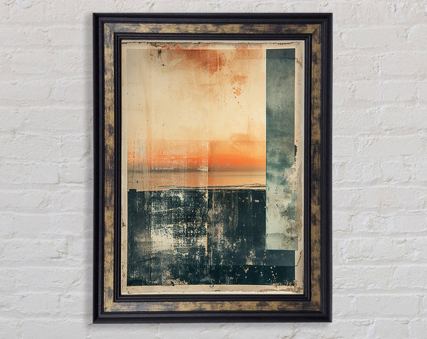 Magazine Sunset Framed Print