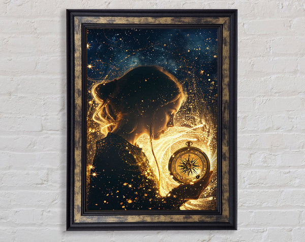 Magic Compass Framed Print