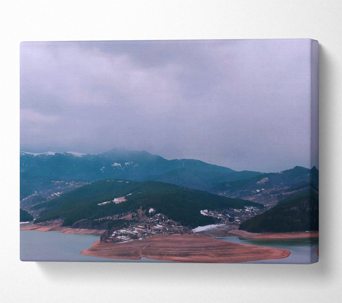  A Canvas Print of Blue Mountain Reflections Canvas Wall Art