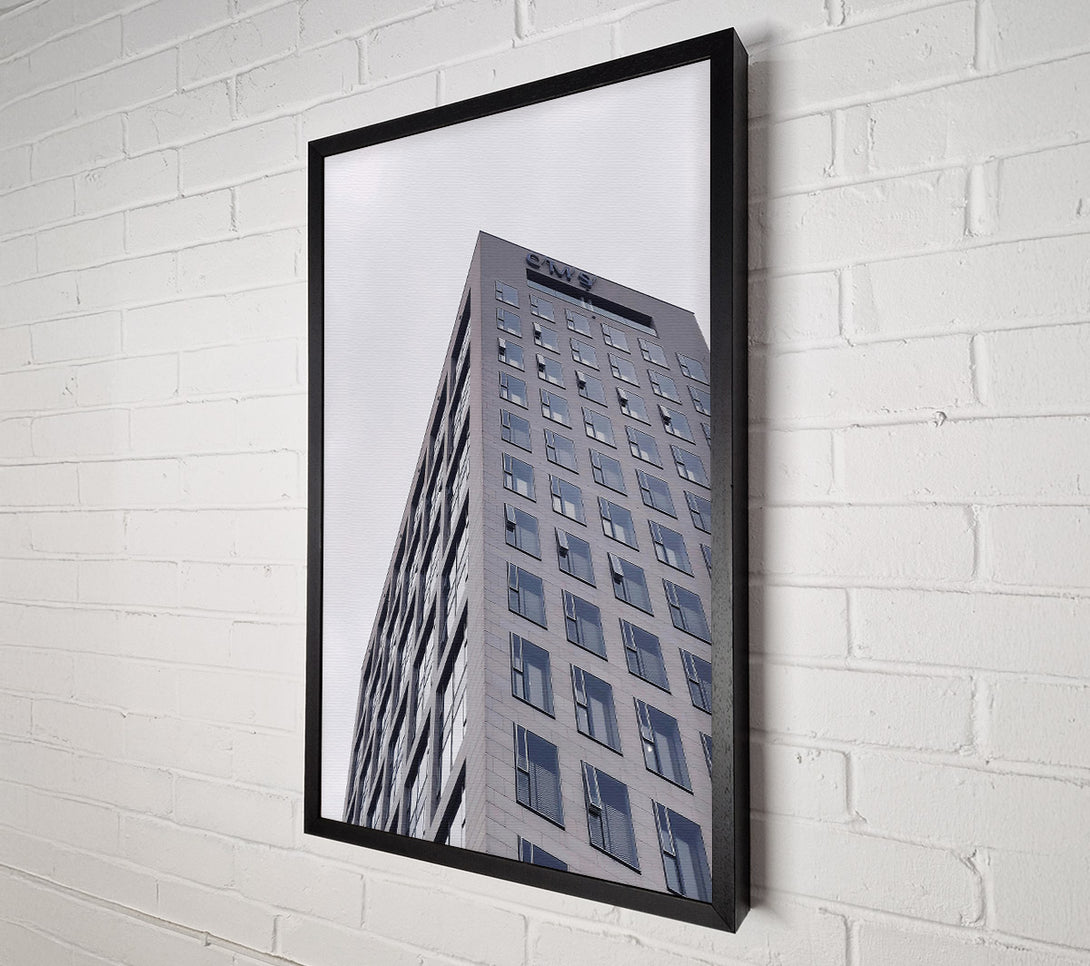  A Canvas Print of Gray Sky Windows Canvas Print
