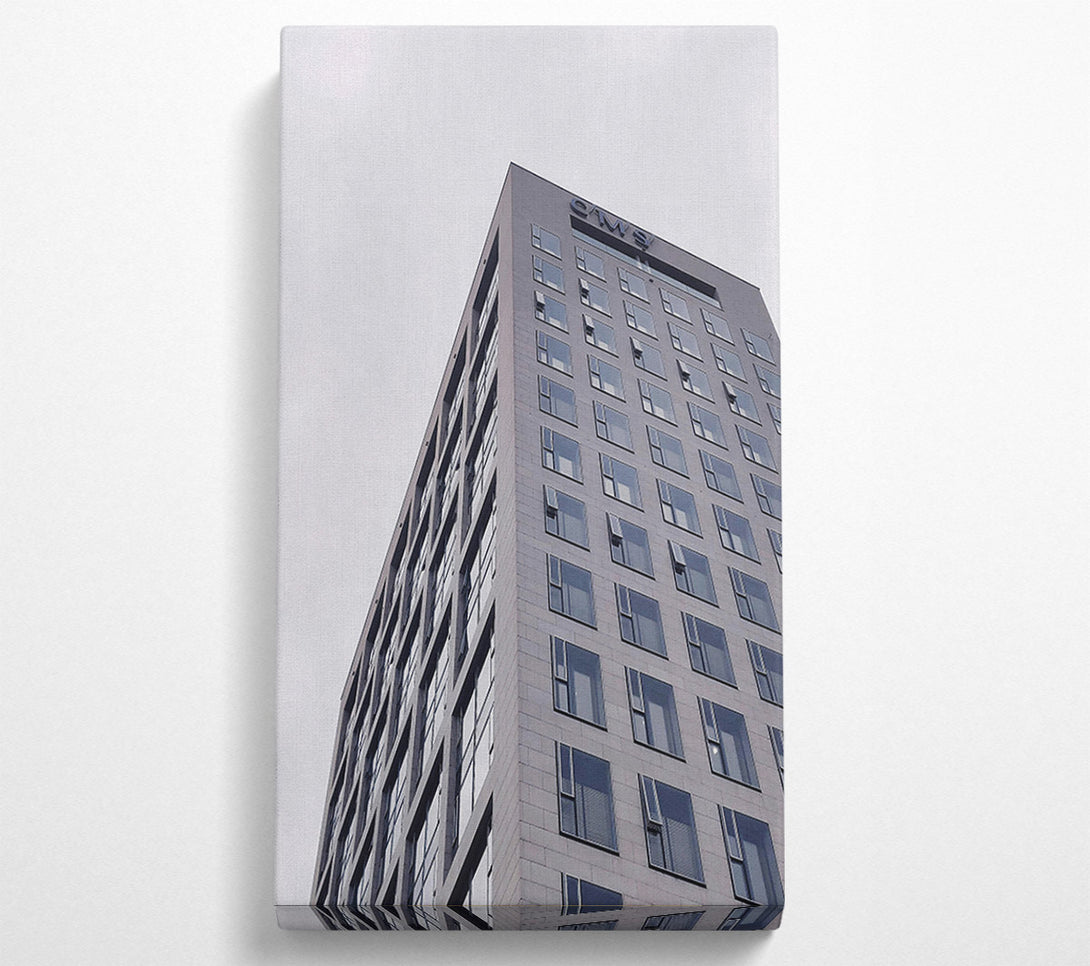  A Canvas Print of Gray Sky Windows Canvas Print